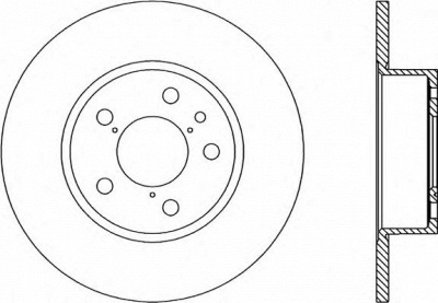 OPEN PARTS bda113810 -  Тормозной диск